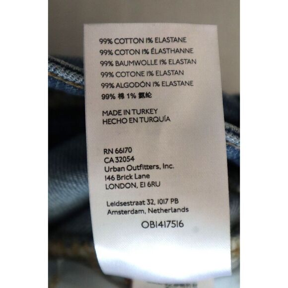 Free People OB1417516 Women's Sz 32 Vintage Indigo Carmen Flare Denim Jeans - Picture 5 of 9